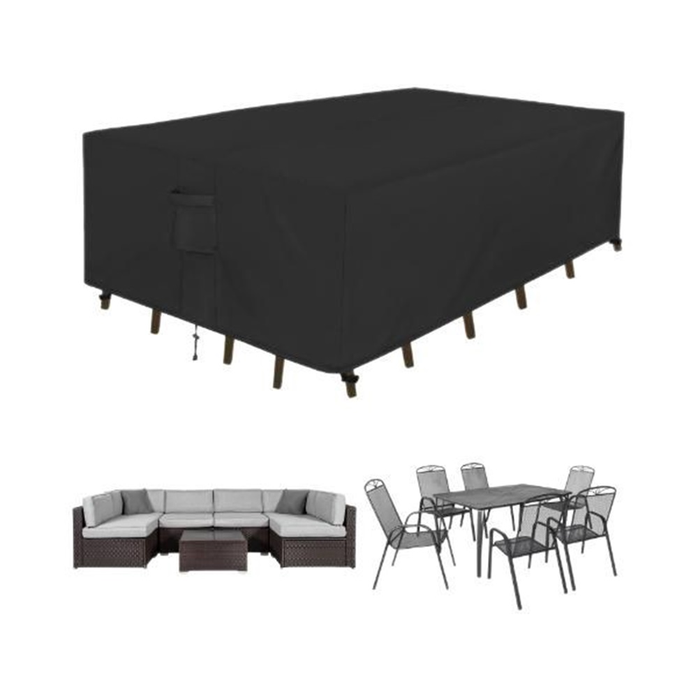 Patio Furniture Covers Waterproof, Heavy Duty 210D Outdoor Furniture Covers for Outside Sectional Sofa Set,Tear Resistance and Anti-UV, Black,55"L x 55"W x 35"H