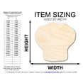 thumbnail image 2 of Unfinished Wood Chef Hat Shape | DIY Craft Cutout 30" / 1/2", 2 of 3
