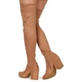 thumbnail image 4 of Bamboo Pointy Toe Chunky Heel OTK Boot 20389, 4 of 4