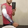 thumbnail image 4 of Lovebay UV Sun Protection Cooling Compression Sleeves Arm Sleeves Men Women Cycling UPF 50 - White XL, 4 of 15