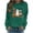 VKOYWKM-ZQR1-Army Green, variant on VKOYWKM Casual Sweatshirt for Women Halloween Ghost Pumpkin Graphic Oversized Sweatshirt Spooky Season Long Sleeve Crew Neck Sweatshirt Holiday Party Pullover