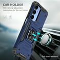 thumbnail image 3 of Hotpom Phone Case for Samsung Galaxy A16 5G with 2 Pack Privacy Screen Protector Military Grade Drop Shockproof Full Body Protection with 360° Rotating Stand, Blue, 3 of 7
