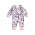 thumbnail image 1 of Bagilaanoe Newborn Baby Girl Boy Jumpsuits Cartoon Print  Long Sleeve Bodysuit 3M 6M 12M Infant Zipper One Piece Romper, 1 of 8