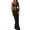 Black, variant on Elippeo Women's Sleeveless Knit Long Dress Solid Color Halter Front Cutout Back Tie-Up Slim Dress