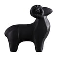 thumbnail image 1 of Estatua de oveja creativa, figurita de Animal moderna, artesanía para regalo Negro Medio, 1 of 5