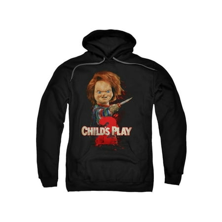 Child's Play 2 Horror Comedy Thriller Movie Heres Chucky Adult Pull-Over Hoodie