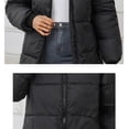 thumbnail image 5 of Baberdicy Women's Knee-Length Quilted Coat, Slim Fit down Padded Winter Jacket , Maxi Quilted Coat, Knee-Length Puffer Jacket, Winter Warmth Black Xxl, 5 of 5