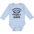 thumbnail image 3 of Inktastic Handpicked for Earth by My Mawmaw in Heaven with Angel Wings Boys or Girls Long Sleeve Baby Bodysuit, 3 of 5