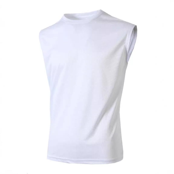 HAiming Men's Tank Shirts Casual Sleeveless Crew Neck Workout Gym Tank Top Shirts Pullover Summer Clothes