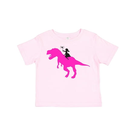 

Inktastic Princess Riding Her T-Rex Gift Toddler Toddler Girl T-Shirt
