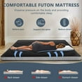 thumbnail image 4 of Lilypelle Japanese Floor Mattress Futon Mattress, Twin Size 39"x 80" Foldable Mattress, Roll Up Mattress Sleeping Tatami Mat Floor Lounger Guest Bed, 4 of 10