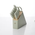 thumbnail image 1 of Beautiful, 12-Piece Soft Grip Sage & Gold Knife Block Set, 1 of 3