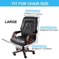 thumbnail image 2 of PiccoCasa Jacquard Office Chair Cover Swivel Chair Computer Armchair Protector, Steel Blue, 2 of 7