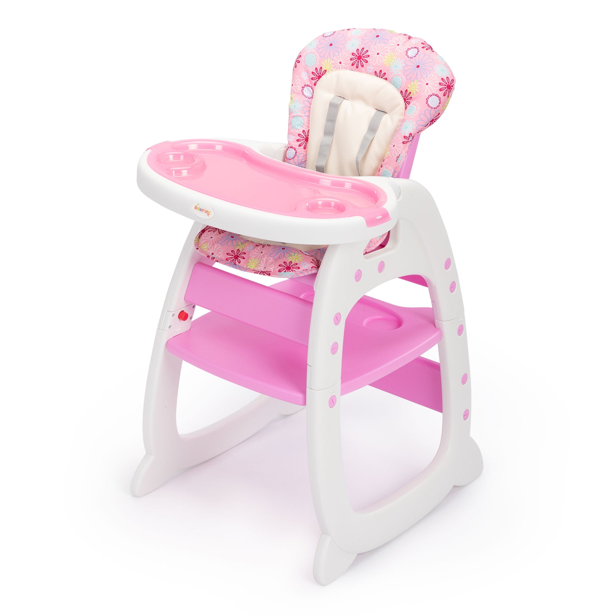 TOBBI 3 in 1 Baby High Chair Convertible Toddler Table Chair Set, Play