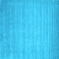 thumbnail image 1 of Ahgly Company Indoor Square Abstract Light Blue Contemporary Area Rugs, 6' Square, 1 of 4
