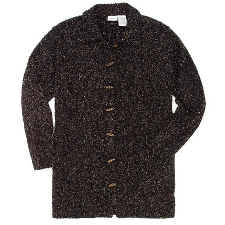 Women's Plus Solid Sweater Coat