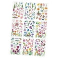 thumbnail image 2 of Calcomanías florales para ventanas, extraíbles, decoración de primavera de PVC, pegatinas para ventanas de flores para oficina, cocina, puerta,, 2 of 8