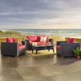 thumbnail image 3 of Convene 4 Piece Set Outdoor Patio with Fire Pit-EEI-3725, 3 of 5