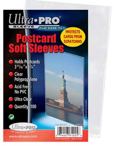 PACK POSTCARD SIZE POLY HOLDER 100 SUPERSAFE HEAVY WEIGHT  #SS-PP280 