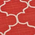 thumbnail image 3 of Marcy Indoor Geometric 8' x 11' Area Rug, Red and Ivory, 3 of 3