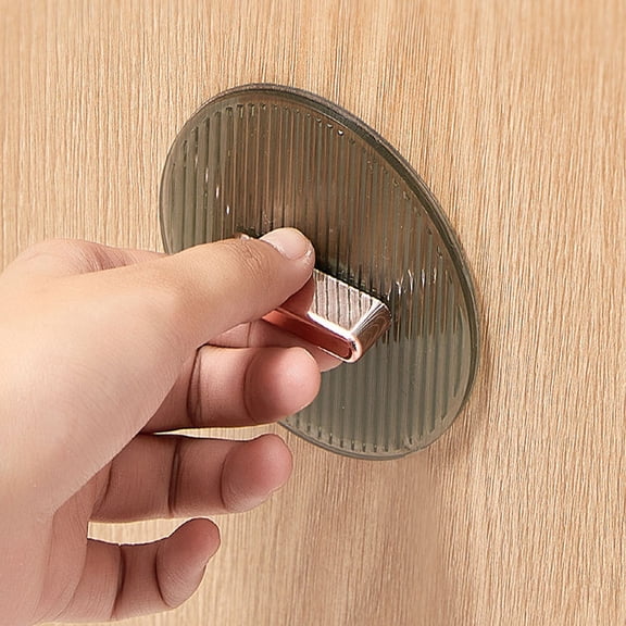 NICERIO 4Pcs Green Adhesive Cabinet Handles Plastic Self Stick Drawer Pulls for Home