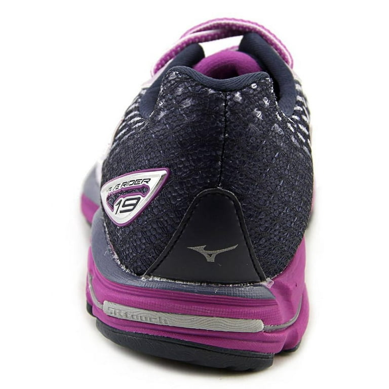 Mizuno Women s Wave Rider 19 Running Shoe Lilac Marble White 7.5 B US Walmart