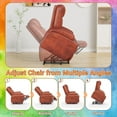 thumbnail image 4 of Vineego Power Lift Recliner Chair with Massage - Remote Control, Leathaire Fabric, Cup Holders for Elderly & Home Theater,Brown, 4 of 8