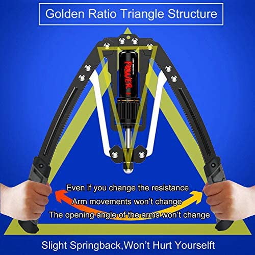 RELIANCER Adjustable Hydraulic Power Twister Arm Exerciser 22-440lbs Home Chest Expander Muscle Shoulder Training Fitness Equipment Arm Enhanced Exercise Strengthener Grip Bar Abdominal Builder 