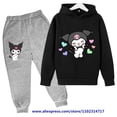 thumbnail image 3 of Hello Kitty-chándal informal para bebé, sudaderas con capucha Kuromi para niño y niña, pantalones largos, conjuntos de 2 uds., traje deportivo para niño, conjuntos de ropa y pantalón, 3 of 5