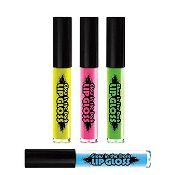Glow In the Dark Lip Gloss Set of 4
