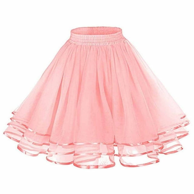 Weiqiqre Jupe Mini Jupon Robe Rockabilly Jupon pour Robes Jupe Bouffante