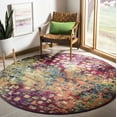 thumbnail image 3 of SAFAVIEH Monaco Driskoll Abstract Area Rug, Pink/Multi, 3' x 3' Round, 3 of 8