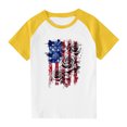 thumbnail image 7 of MKOSPLRT USA Shirts Toddler American Flag Shirts Short Sleeve American Flag Shirts Crew Neck Raglan Tshirts Stars Stripes Graphic Tees, 7 of 7