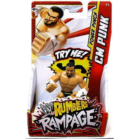 WWE Wrestling Rumblers Rampage CM Punk Mini