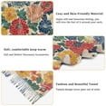 thumbnail image 5 of FORMRS Womens Scarf Winter Soft Long Big Warm Shawls Wrap Tassel Scarves, Vibrant Flowers Pattern, 5 of 9