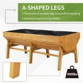 thumbnail image 4 of Outsunny 70'' Wooden Raised Garden Bed with Funnel Design, High Weight Capacity Planter Box, Large Growing Space and Great Breathability, Natural, 4 of 9