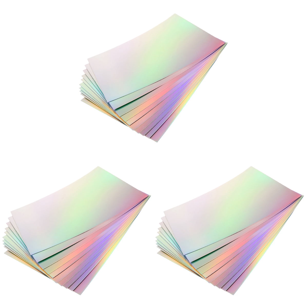 30 Sheets   Multi-use Cardstock Holographic Diy Craft Material Decals Handicraft Cards