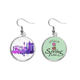 thumbnail image 1 of Australia Sydney Opera House acuarela Colgante decorativo temporada pendientes de primavera joyas Unbranded M, 1 of 3
