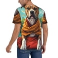 thumbnail image 2 of KLL Meditating French Bulldog for Men's Baseball Shirts,Short Sleeve Casual Shirts Button Down Shirt for Men Beach Summer Wedding Shirt-Medium, 2 of 7