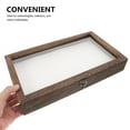 thumbnail image 3 of KONTONTY Wooden Insect Storage Box Dark Brown for Butterfly Display and Preservation, 3 of 8