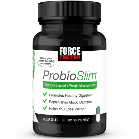 Force Factor ProbioSlim Probiotic Weight Loss Supplement for Women and Men, 30 Capsules