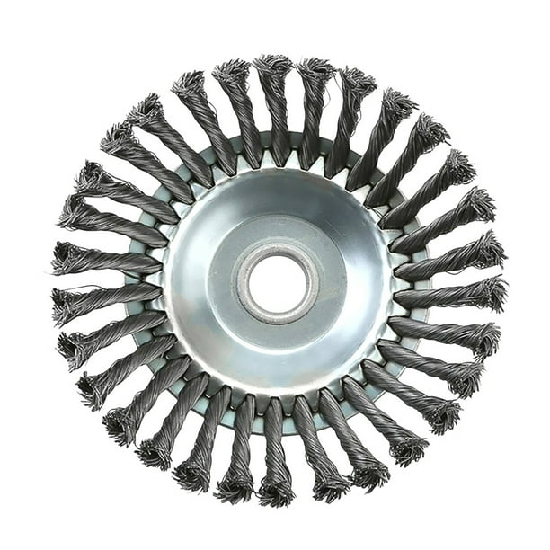 Cortacésped Redondeado Cepillo Para Malas Hierbas Cortacésped Rueda Lechada Alambre De Acero Hierba Accesorios Retorcidos Cortador Rotativo Cepillo Para Malas Hierbas Tazón De Pulido Recortadora Speravity TO002012-00