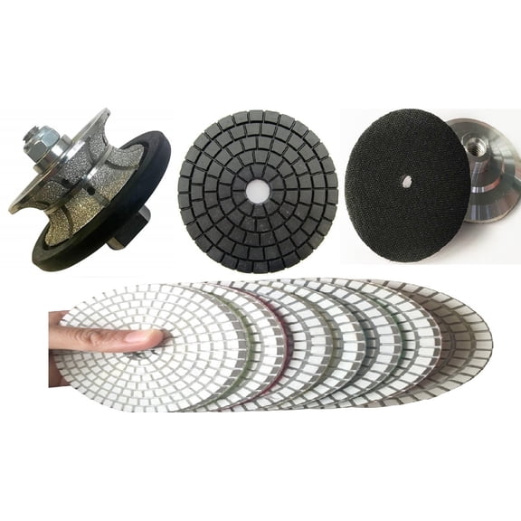 V30 Diamond Full Bullnose router bit profiler 17 stone concrete granite marble polish pad