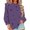 Purple, variant on Bovemsi Womens Sweatshirts Women's Sports Shirt With Star Pattern Pullover Round Neck Long Sleeved Autumn Top Fall Fashion Outfits 2025 Clothes