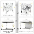 thumbnail image 4 of AOILE 10x10 Pop-Up Canopy Tent – Instant Commercial Patio Tent with Removable Sidewall, Vented Top, Wheeled Bag & Accessories, 4 of 6
