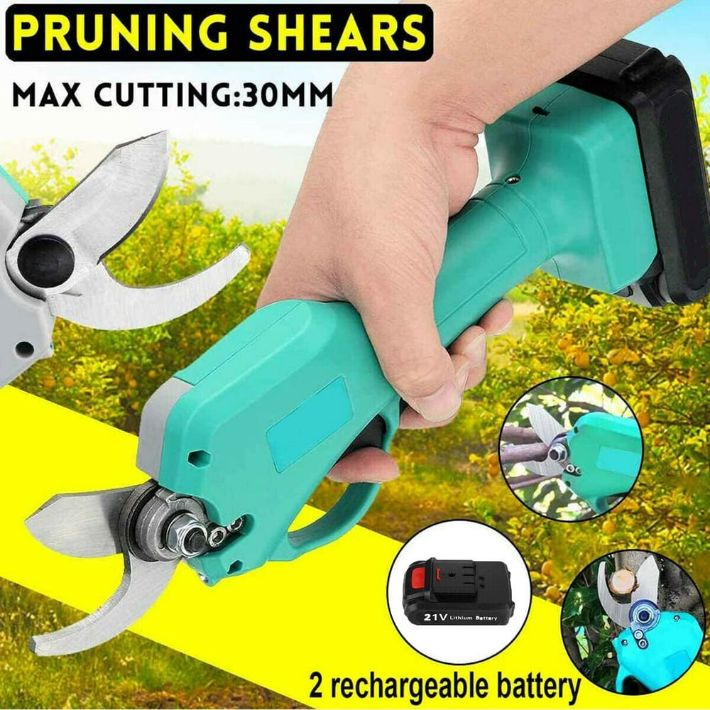 Professional Cordless Electric Pruning Shears with 2pcs Backup