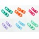 thumbnail image 5 of Pendientes de cadena gruesa Pendientes de cadena de eslabones multicolores Pendientes colgantes de cadena, 5 of 5