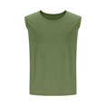thumbnail image 4 of Besolor Men's Workout Tank Tops Casual Sleeveless Basic Tee Shirt Summer Athletic Training Muscle Shirts, 4 of 5
