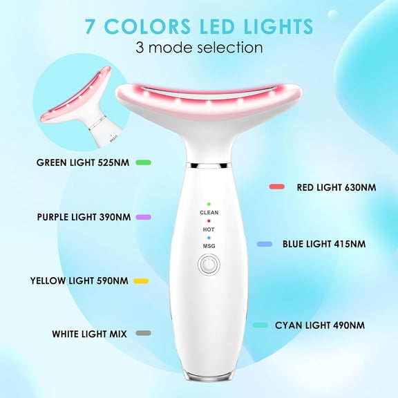 Anti-rinkles  Massager - Red-Light Therapy for Face and Neck, Sculpting Tool with  Color, At-Home Face Tool for Skin Care (White)  Dog House