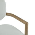 thumbnail image 3 of Drew Modern Upholstered Dining Chairs with Solid Wood Frame, White, Set of 2, 3 of 9